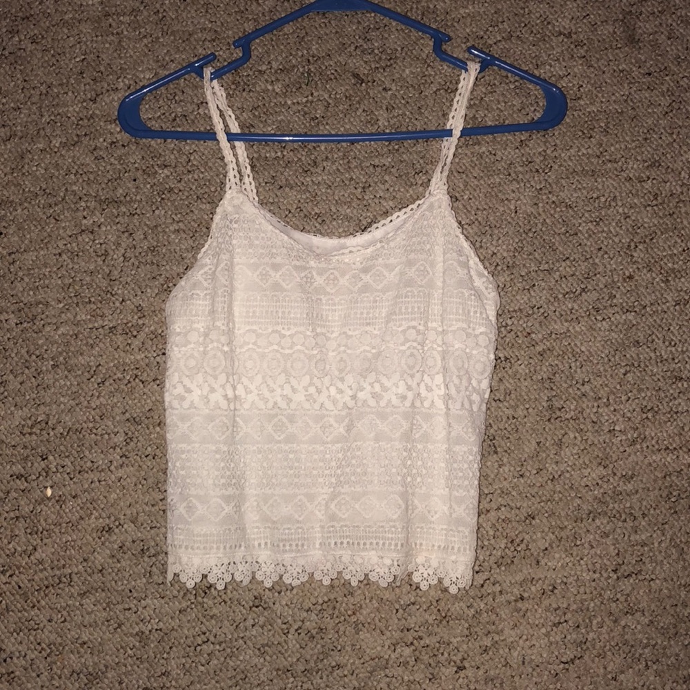 Lace Spaghetti Strap Shirt